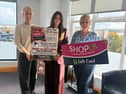 Karoline Sweeney, President of Letterkenny Chamber of Commerce; Fiona Jordan, Interim Assistant Manager, Donegal Domestic Violence Services; and Toni Forrester, CEO of Letterkenny Chamber of Commerce