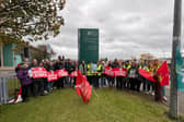 Public sector workers on the picket line at ATU Donegal Letterkenny Campus 