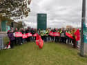 Public sector workers on the picket line at ATU Donegal Letterkenny Campus