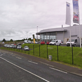 The Carnamuggagh Upper junction (right) after Hegarty's Ford Garage on the N56 to Letterkenny