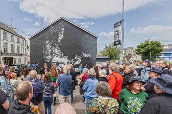 The Rory Gallagher International Festival takes place in Ballyshannon every June Bank Holiday weekend