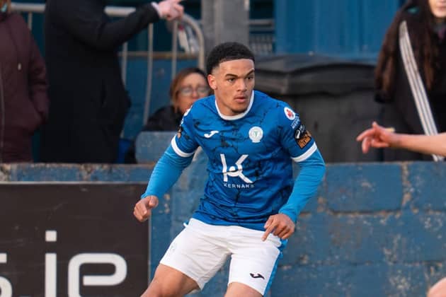 Aaron McLaughlin was on the target for Harps on Friday night