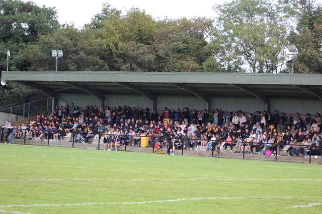 The stand at Connolly Park in Malin