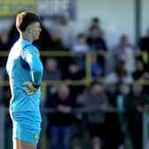 Bonagee United goalkeeper Andrew Nicholls