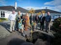 Ms Marguerite Hamilton, Managing Director, pictured planting a tree to mark 25 years since the official opening of White Oaks Treatment Centre. Included Stephen McLaughlin, Katrina McCallion, Marian Gallen, Stan McGowan, Brendan Grant, Tony Barron and Brendan Carlin.