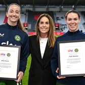 Anna Patten (left) with Caroline Donnellan of Sky Ireland and Aoife Mannion