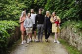 Moville author Anne Canavan is pictured with her family, including daughter Grace, son-in-law Ryan, grandson Ashton, son Dmitry, daughter Cressida and grandson Flynn.