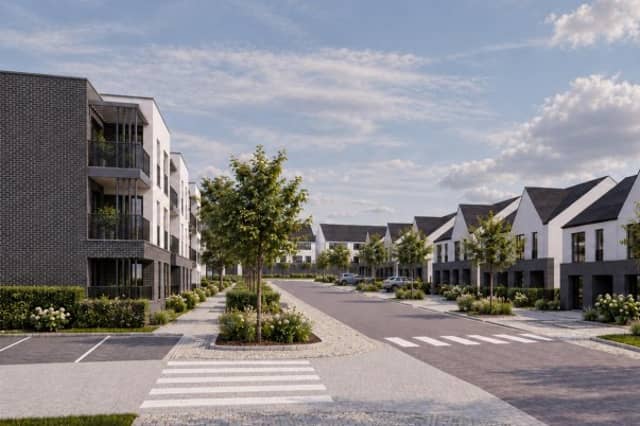 Artist's impression of proposed Donegal Town housing development