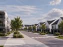 Artist's impression of proposed Donegal Town housing development