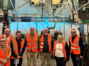 Some of the steering members of IBA at a recent site visit to Inishowen Engineering. Pictured are Josephine Noone, of Noone’s Poultry and Inishowen Engineering, Martin McDermott, Ashley Martin Shopfitters, John Farren, Ballyliffin GC, Shane Doherty, of Shane Doherty Architecture, Paul McGonigle IDP, Anthony Doogan, Go Visit Inishowen, Maureen Cuddidhy, Welditz and Andrew Ward IDP.