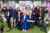 Delighted Buncrana Tidy Towns volunteers pictured with Minister Dara Calleary and Margaret Barron, Musgrave, at the awards ceremony at Croke Park. (Pic: Naoise Culhane)