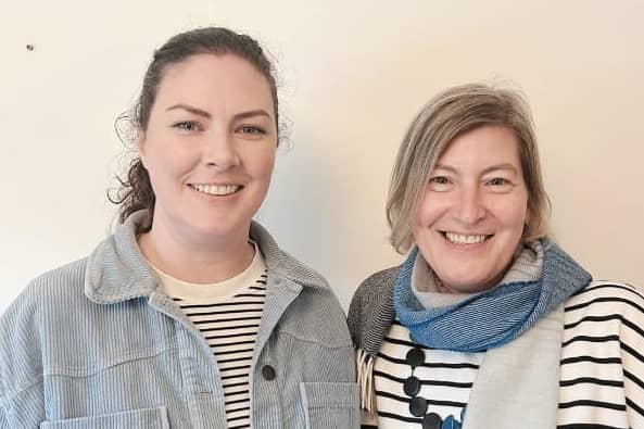 The publication is a collaboration between Laura Buchanan, left,  and Isla McGuckin 

