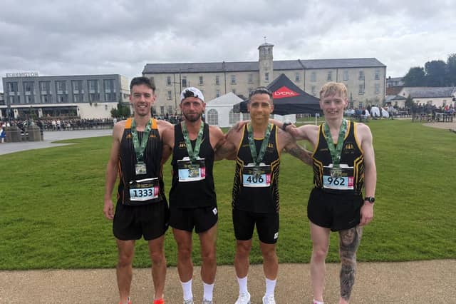 The Letterkenny AC quartet following their success in the Dublin marathon