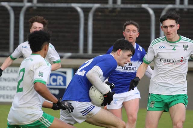 Action from MacCumhaills' U-21 A championship win over Naomh Conaill.