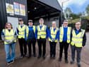 Royal and Prior Comprehensive School students at the Fleming Engineering’s base in St Johnston  