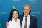 Dungloe native Clodagh Boyle, Vice President of Irish American Partnership in Boston, alongside Raphoe's Paddy Harte Jnr, son of the late Paddy Harte, founder of the Irish American Partnership