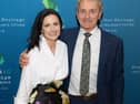 Dungloe native Clodagh Boyle, Vice President of Irish American Partnership in Boston, alongside Raphoe's Paddy Harte Jnr, son of the late Paddy Harte, founder of the Irish American Partnership
