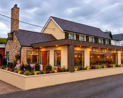 Visual impression of proposed works to The Goose and Gander Pub and Pizzeria in Downings