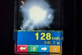 The motorists was caught speeding at 128km/h
