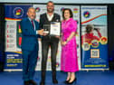 Alan Clancy receives Water Safety Ireland award from Minister Jerry Buttimer