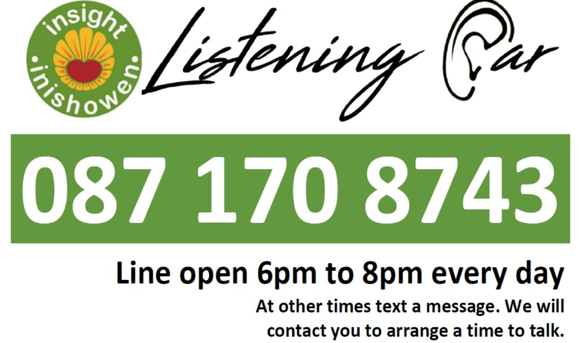 New 'Listening Ear' service launched in Inishowen Donegal Live