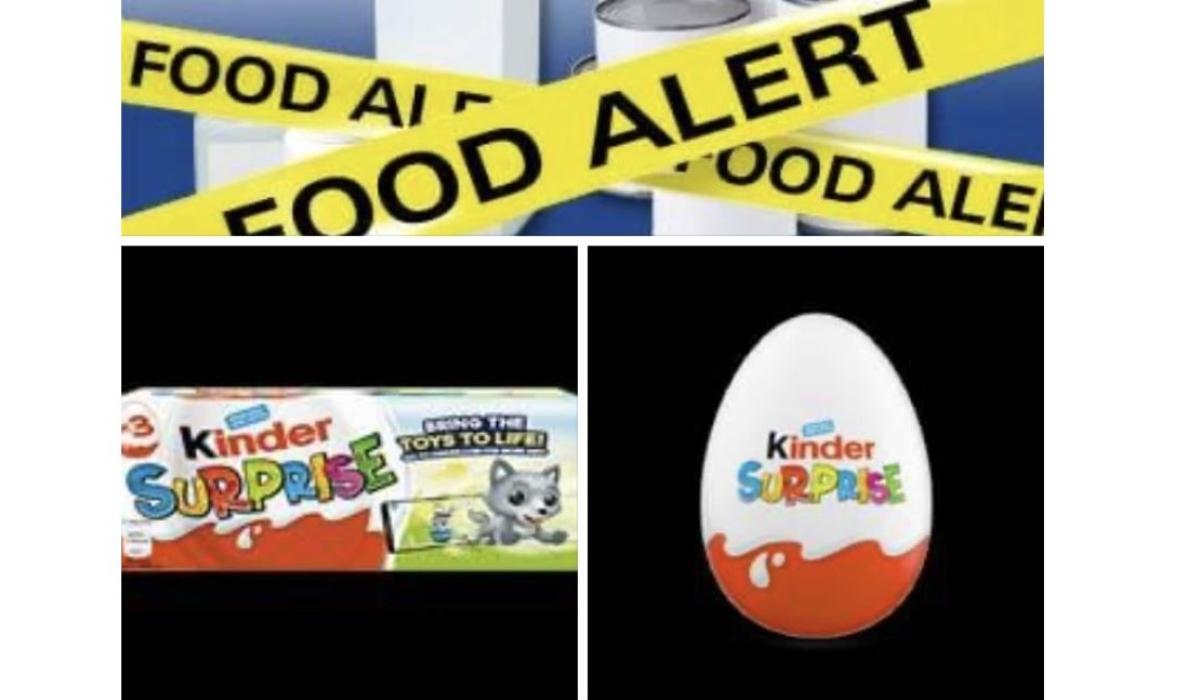 Recall of some Ferrero Kinder Surprise chocolate products due to a link