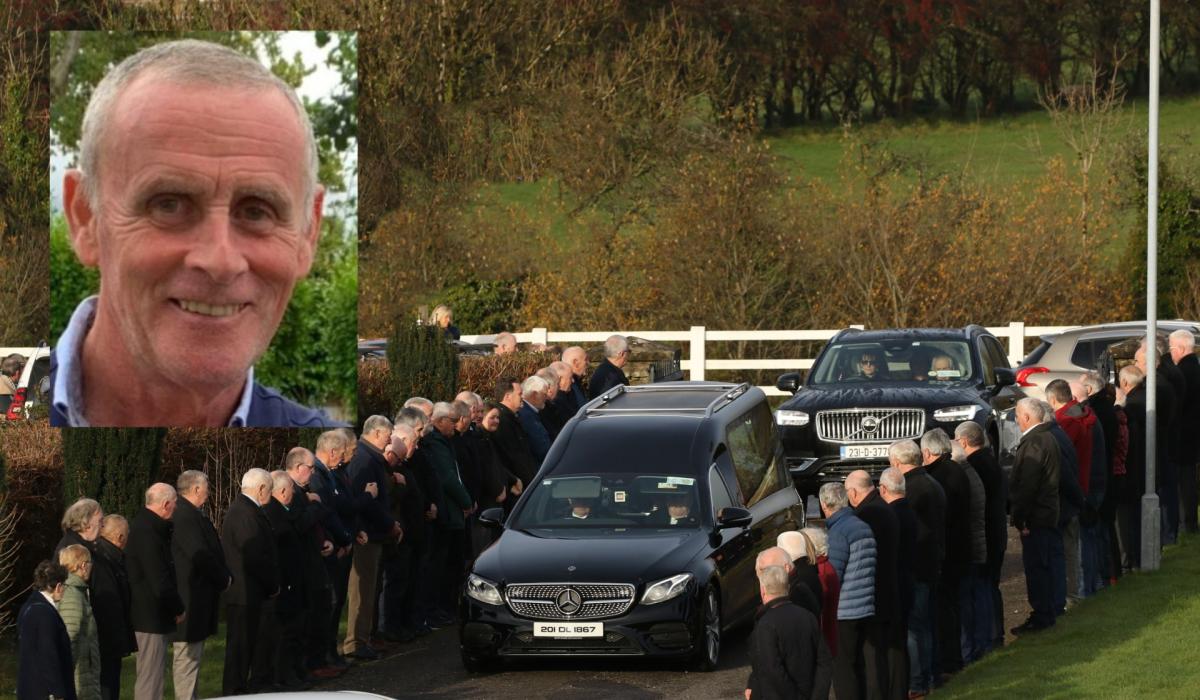 Overflowing attendance at funeral of Martin Travers in Clar church