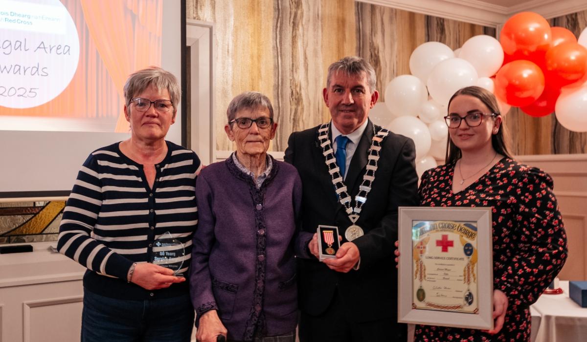 97 Irish Red Cross Donegal volunteers celebrated with Service Awards