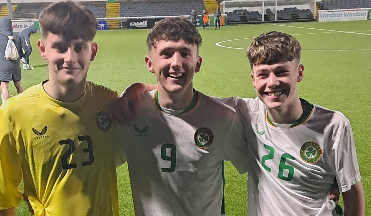 Donegal lads contribute two goals and a clean sheet as Ireland U-16s hammer Greece