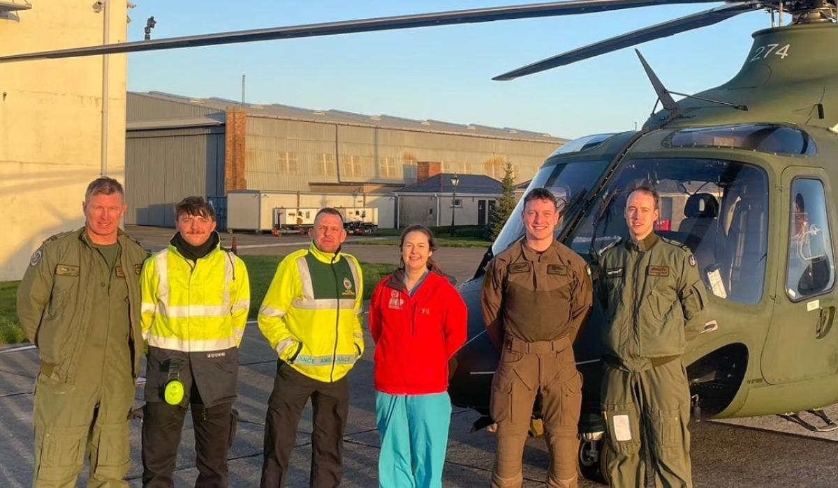 Twins born prematurely flown back to Donegal from Dublin by Irish Air Corps