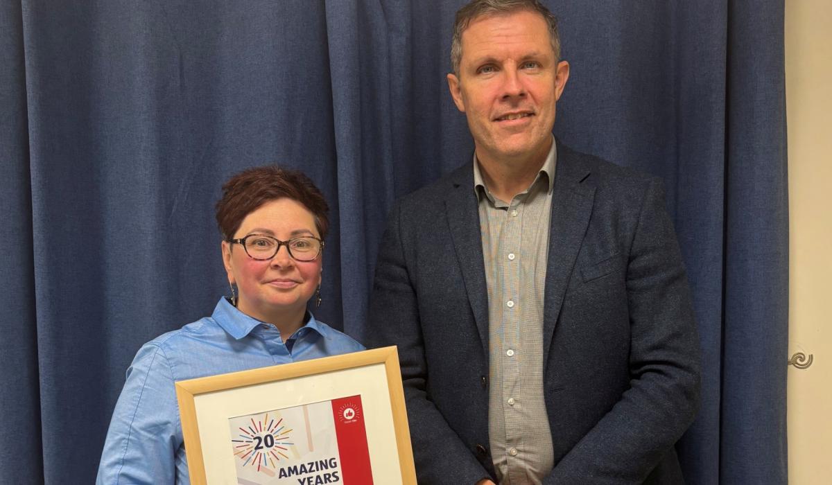 ALDI Donegal Town Store Manager celebrates 20 years with the supermarket