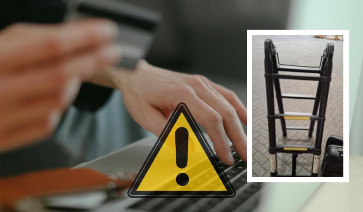 'Stop use immediately': Urgent safety warning issued over ladder sold to Irish shoppers