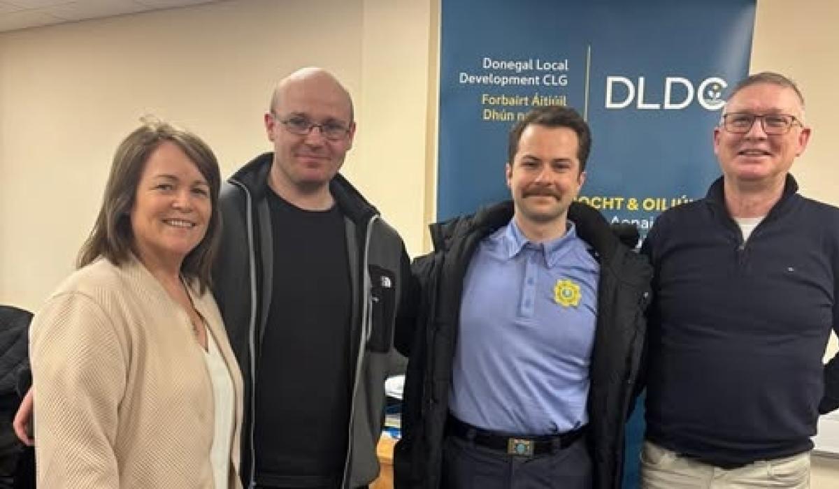 DLDC Gaoth Dobhair staff receive surprise visit from The Young Offenders star
