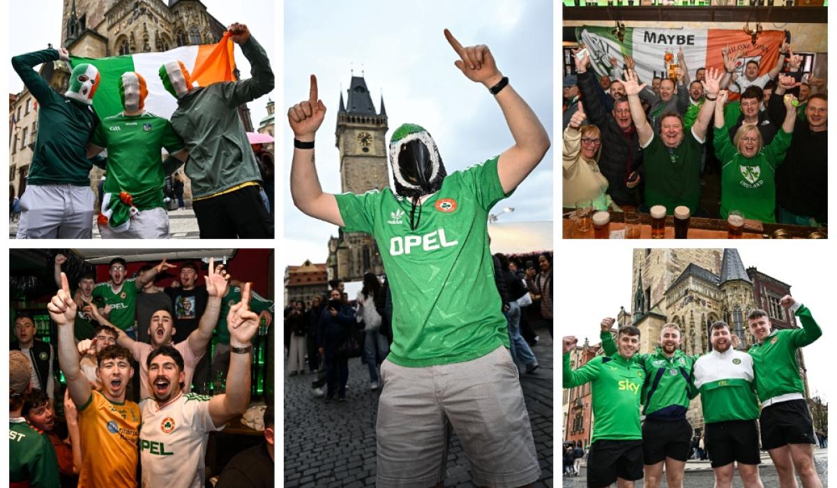 PICTURES: Spot the familiar faces as Irish fans descend on Prague for World Cup play-off