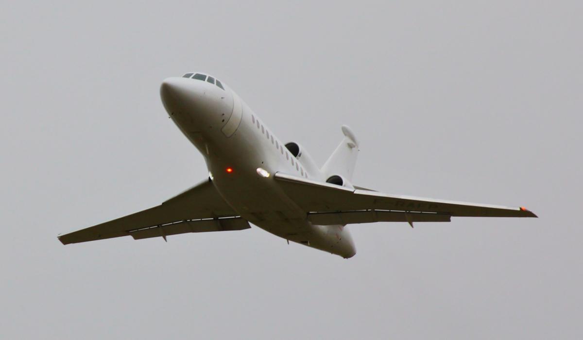 Luxury business aircraft spotted flying over Donegal skies