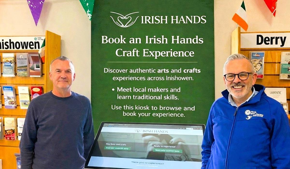 Discover the magic: New digital arts and crafts kiosk launches in Inishowen