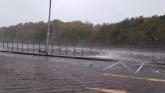 Watch: Pier car park in Donegal Town at high tide during Storm Amy
