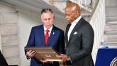 Inspirational Paul McCormack presented with award from the people of New York