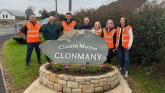 Pride in Clonmany with beautifully crafted stone signposts installed