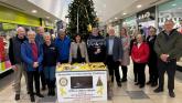 Rotary Club members opening of the Yellow Ribbon Christmas Tree in Letterkenny