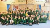 Donegal garda&iacute; pop into Scoil Naomh Br&iacute;d in Muff for Safer Internet Day