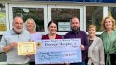 Cheque worth &euro;8210 presented to Donegal Hospice from one million step challenge
