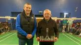 Raphoe Badminton Club present Lifetime Service Recognition Award to Sammy Magee