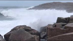 WATCH: Storm Dennis in action off the coast of Donegal today, Sunday