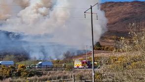 Watch: Barnesmore wildfire spreading rapidly as wind fans the flames