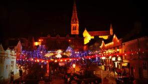 Switching  the Christmas lights on in Letterkenny