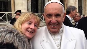 Pope Francis happy to pose for photos with Donegal couple