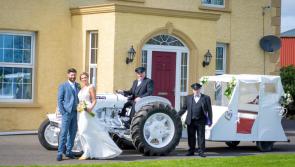 Getting to the church on time Donegal style as Porthall farmer does his daughter proud