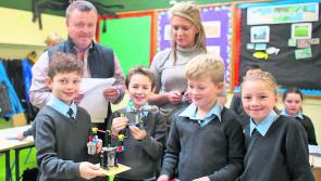 Why were these Donegal students  happily playing with Lego at school this week?