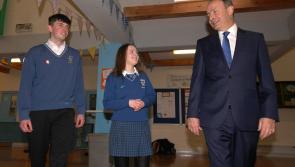 Micheál Martin visits Coláiste Cholmcille in Ballyshannon